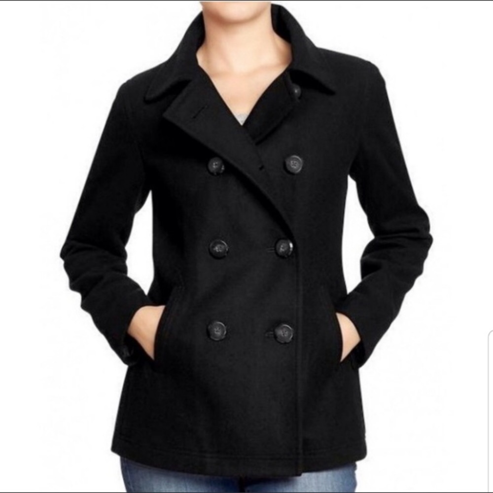 Old Navy Wool Black Jack Peacoat (apparently not “cool” enough for teen girl)